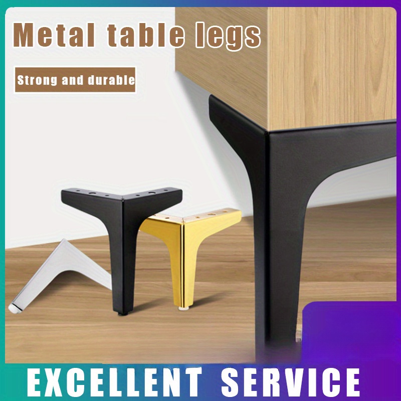 Cabinet Hinge Overlay - 4pcs Modern furniture legs metal gold