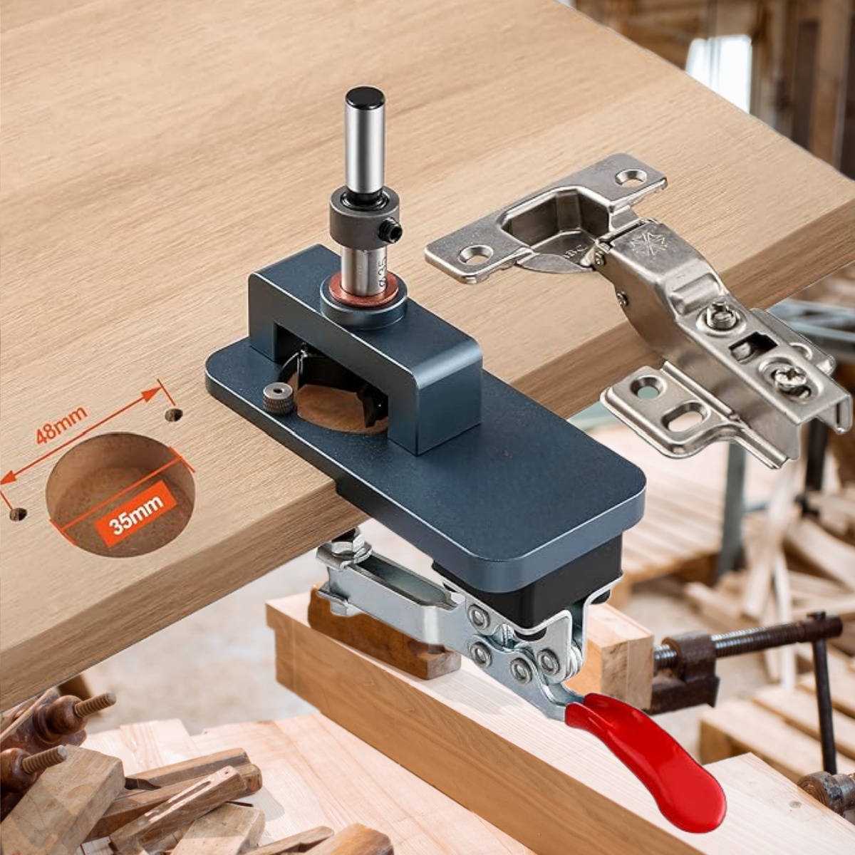 35mm Hinge Jig - Precise Borin - Furniture Hardware Fitting recension och pris